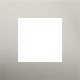 Plaque de recouvrement simple, couleur Niko Pure stainless steel on anthracite