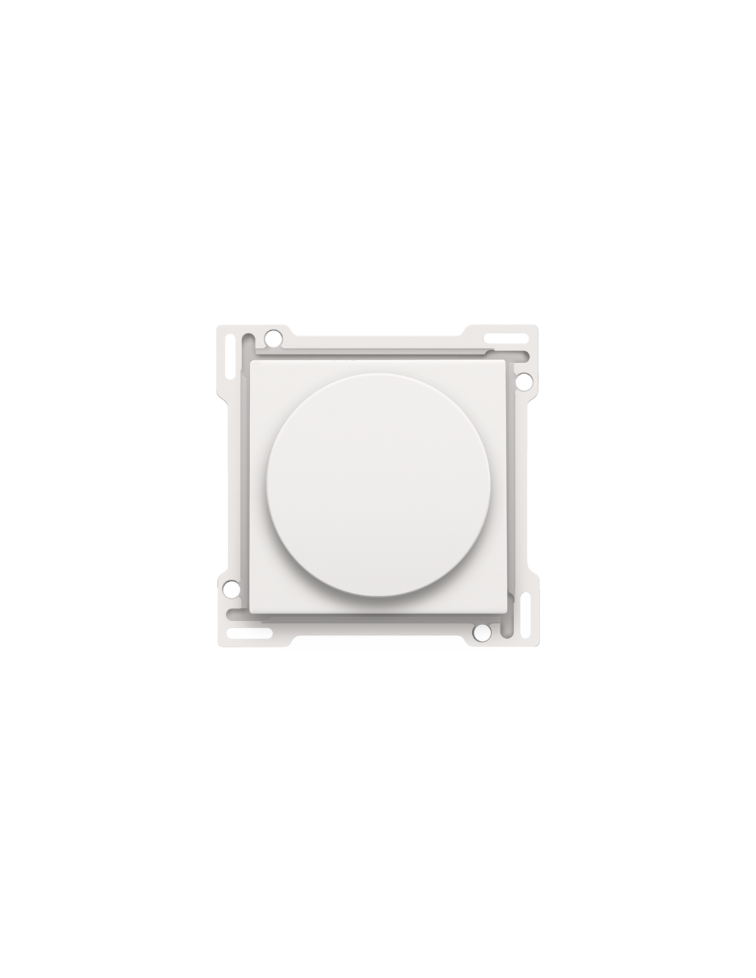 Set de finition pour variateur à bouton rotatif ou régulateur de vitesse, incl. bouton rotatif, couleur white coated