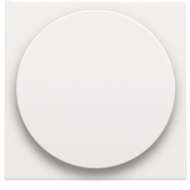 Set de finition pour variateur à bouton rotatif ou extension, incl. bouton rotatif, couleur white coated