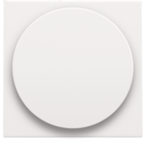 Set de finition pour variateur à bouton rotatif ou extension, incl. bouton rotatif, couleur white coated