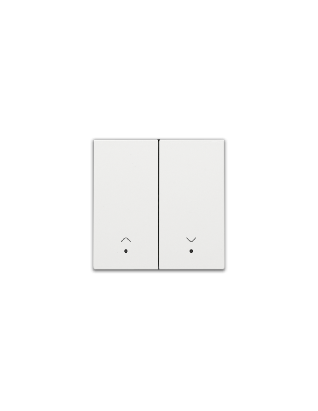 Set de finition avec lentille pour interrupteur pour volets électroniques double, couleur white coated