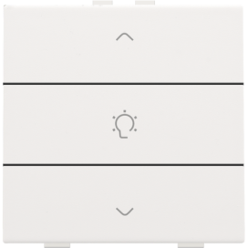 Commande de variateur simple pour Niko Home Control, couleur white coated