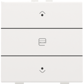 Commande de moteur simple avec LED pour Niko Home Control, couleur white coated