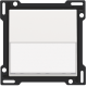 Set de finition avec porte-étiquette pour interrupteur ou bouton-poussoir simple, couleur white coated