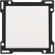 Set de finition pour interrupteur ou bouton-poussoir simple, couleur white coated