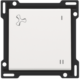 Set de finition pour la commande de ventilation mécaniquement contrôlée, couleur white coated