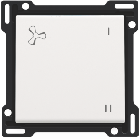 Set de finition pour la commande de ventilation mécaniquement contrôlée, couleur white coated