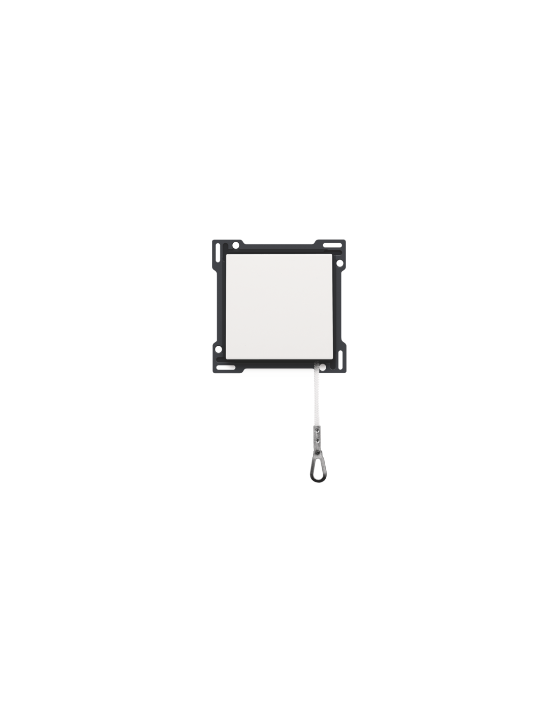 Set de finition pour interrupteur à tirette, couleur white coated