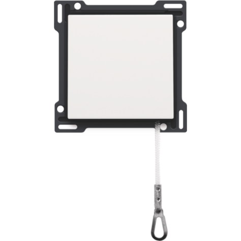 Set de finition pour bouton-poussoir à tirette, couleur white coated