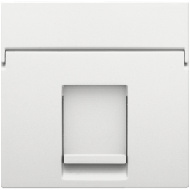 Enjoliveur data 1x RJ, couleur white coated