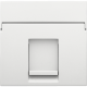 Enjoliveur data 1x RJ, couleur white coated