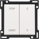 Set de finition pour interrupteur pour volets à verrouillage électrique, couleur white coated