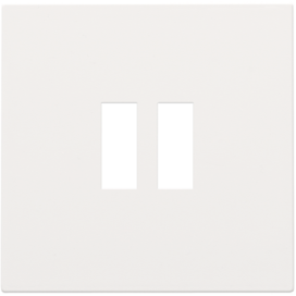 Set de finition pour chargeur double USB-A, couleur white coated