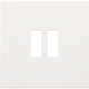 Set de finition pour chargeur double USB-A, couleur white coated