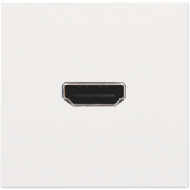 Set de finition avec prise HDMI/HDMI, couleur white coated