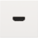 Set de finition avec prise HDMI/HDMI, couleur white coated