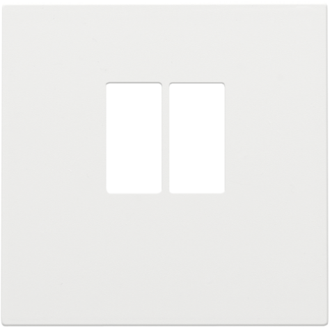 Set de finition pour prise simple pour haut-parleur, couleur white coated