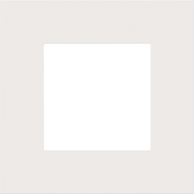 Plaque de recouvrement simple, couleur Niko Pure steel white coated