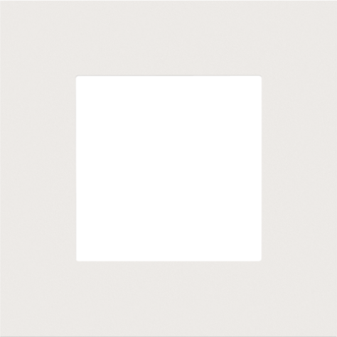 Plaque de recouvrement simple, couleur Niko Pure steel white coated