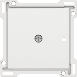 Set de finition pour récepteur RF encastré à 1 canal avec contact unipolaire (libre de potentiel) ou récepteur RF encastré avec fonction de commande des volets, couleur white coated