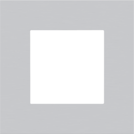 Plaque de recouvrement simple, couleur Niko Pure alu grey brushed