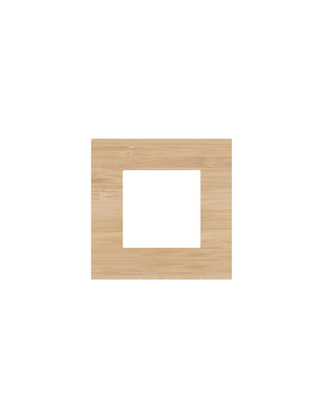 Plaque de recouvrement simple, couleur Niko Pure bamboo