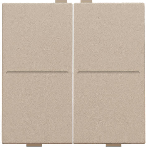 Touche double pour interrupteur sans fil ou bouton-poussoir à 4 boutons de commande, couleur champagne coated