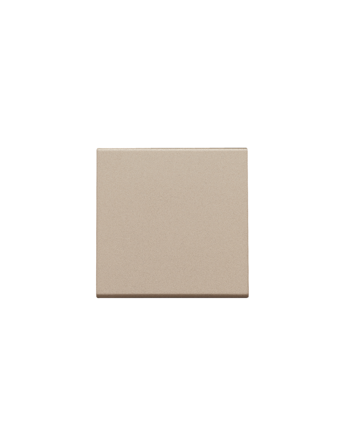 Set de finition pour interrupteur électronique ou bouton-poussoir simple, couleur champagne coated