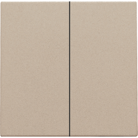 Set de finition pour interrupteur électronique double ou bouton-poussoir, couleur champagne coated
