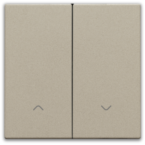 Set de finition pour interrupteur pour volets électronique double, couleur champagne coated