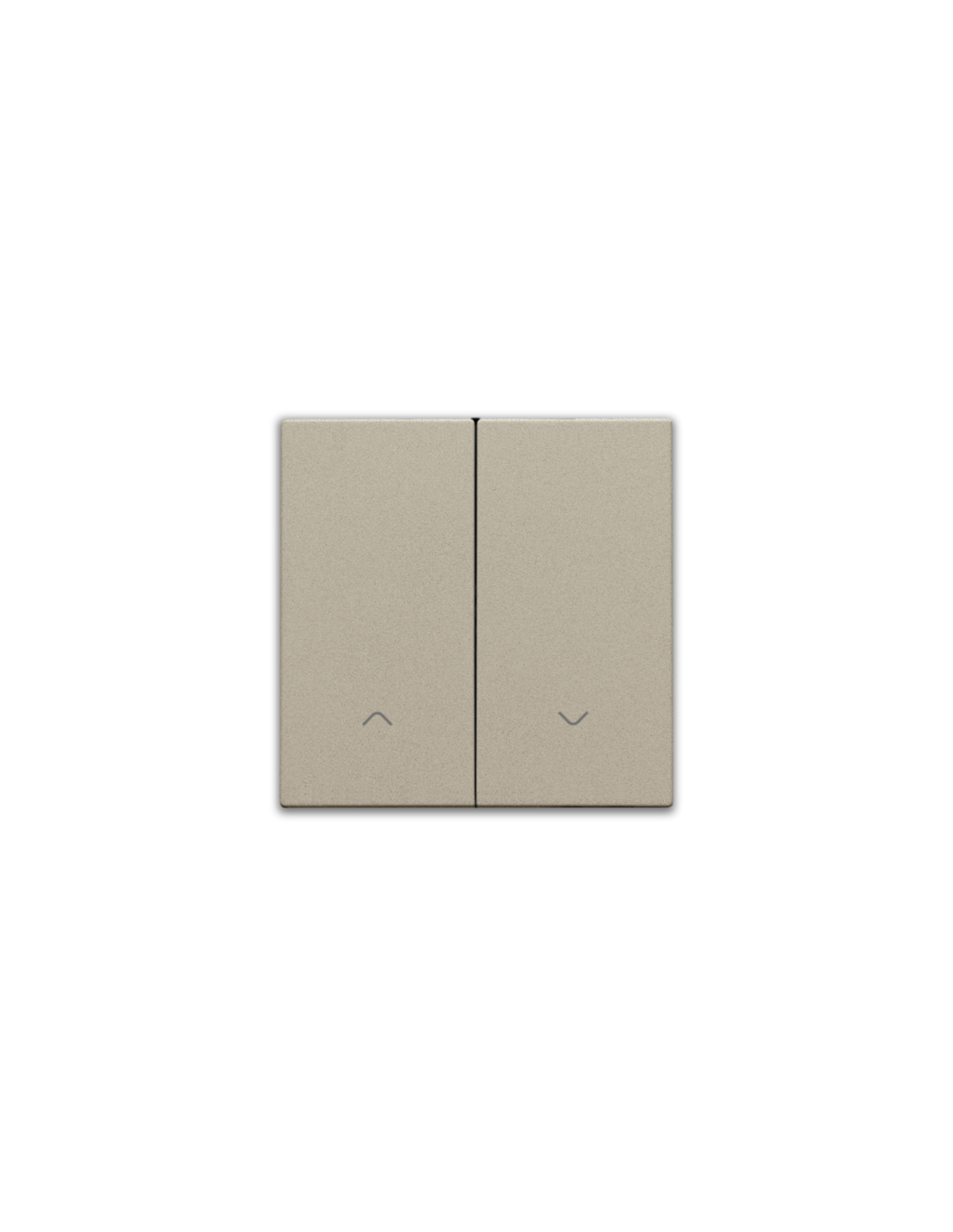 Set de finition pour interrupteur pour volets électronique double, couleur champagne coated