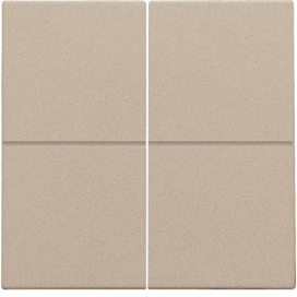 Set de finition pour interrupteur électronique ou bouton-poussoir quadruple, couleur champagne coated