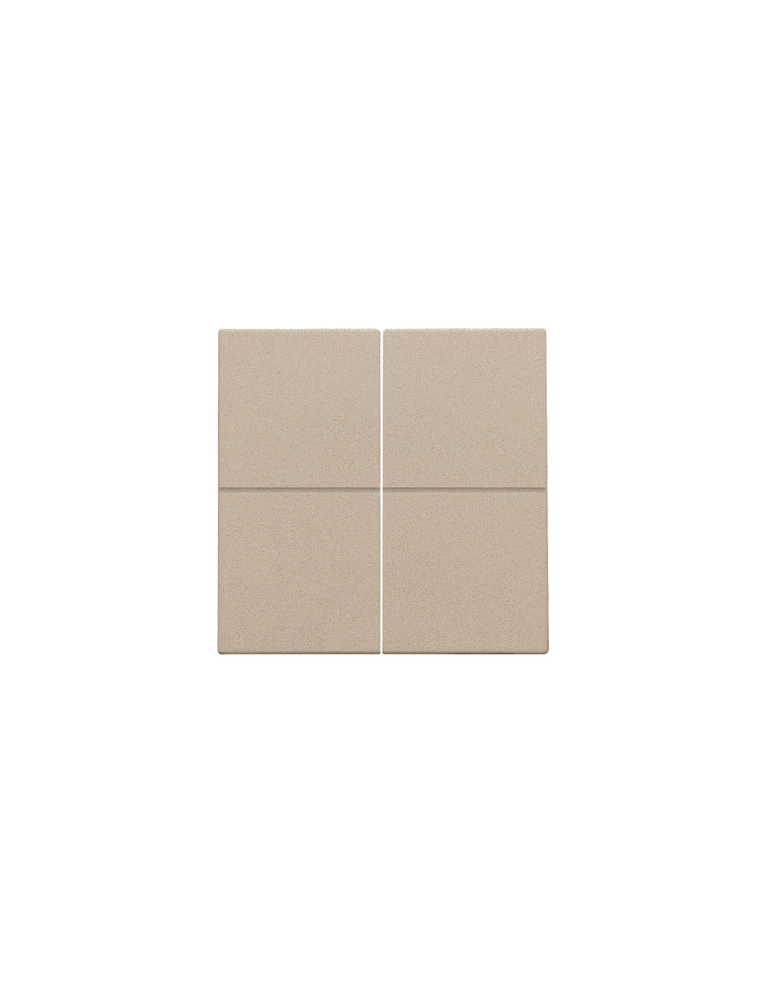Set de finition pour interrupteur électronique ou bouton-poussoir quadruple, couleur champagne coated