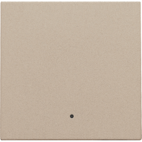 Set de finition avec lentille pour interrupteur électronique ou bouton-poussoir simple, couleur champagne coated