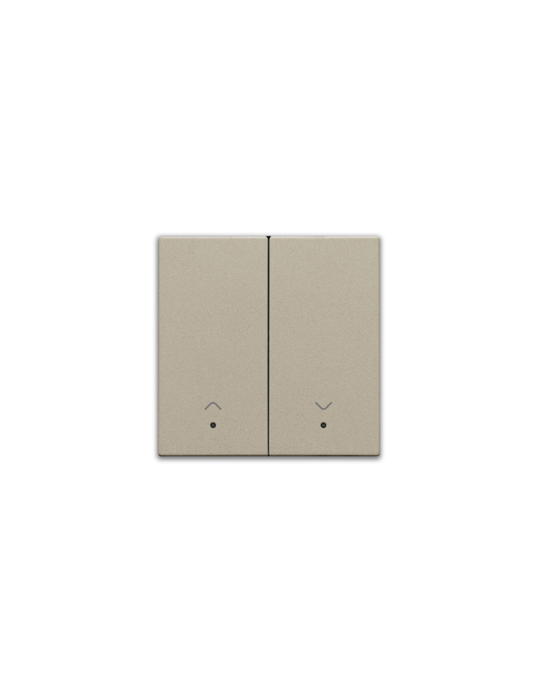 Set de finition avec lentille pour interrupteur pour volets électroniques double, couleur champagne coated