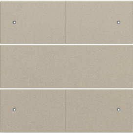 Set de finition pour bouton-poussoir quadruple, libre de potentiel, 24 V, avec LED, couleur champagne coated