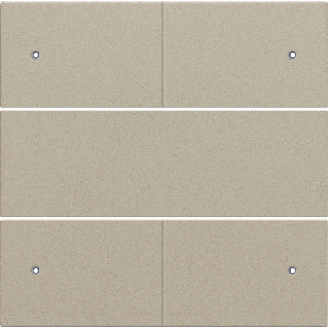 Set de finition pour bouton-poussoir quadruple, libre de potentiel, 24 V, avec LED, couleur champagne coated