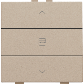 Commande de moteur simple pour Niko Home Control, couleur champagne coated