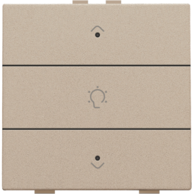 Commande de variateur simple pour Niko Home Control avec LED, couleur champagne coated