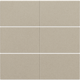 Set de finition pour bouton-poussoir sextuple, libre de potentiel, 24 V, couleur champagne coated