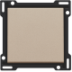 Set de finition pour interrupteur ou bouton-poussoir simple, couleur champagne coated
