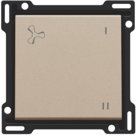 Set de finition pour la commande de ventilation mécaniquement contrôlée, couleur champagne coated