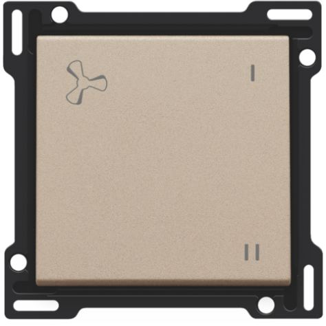 Set de finition pour la commande de ventilation mécaniquement contrôlée, couleur champagne coated