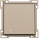 Set de finition pour interrupteur pour cartes d'hôtel, couleur champagne coated