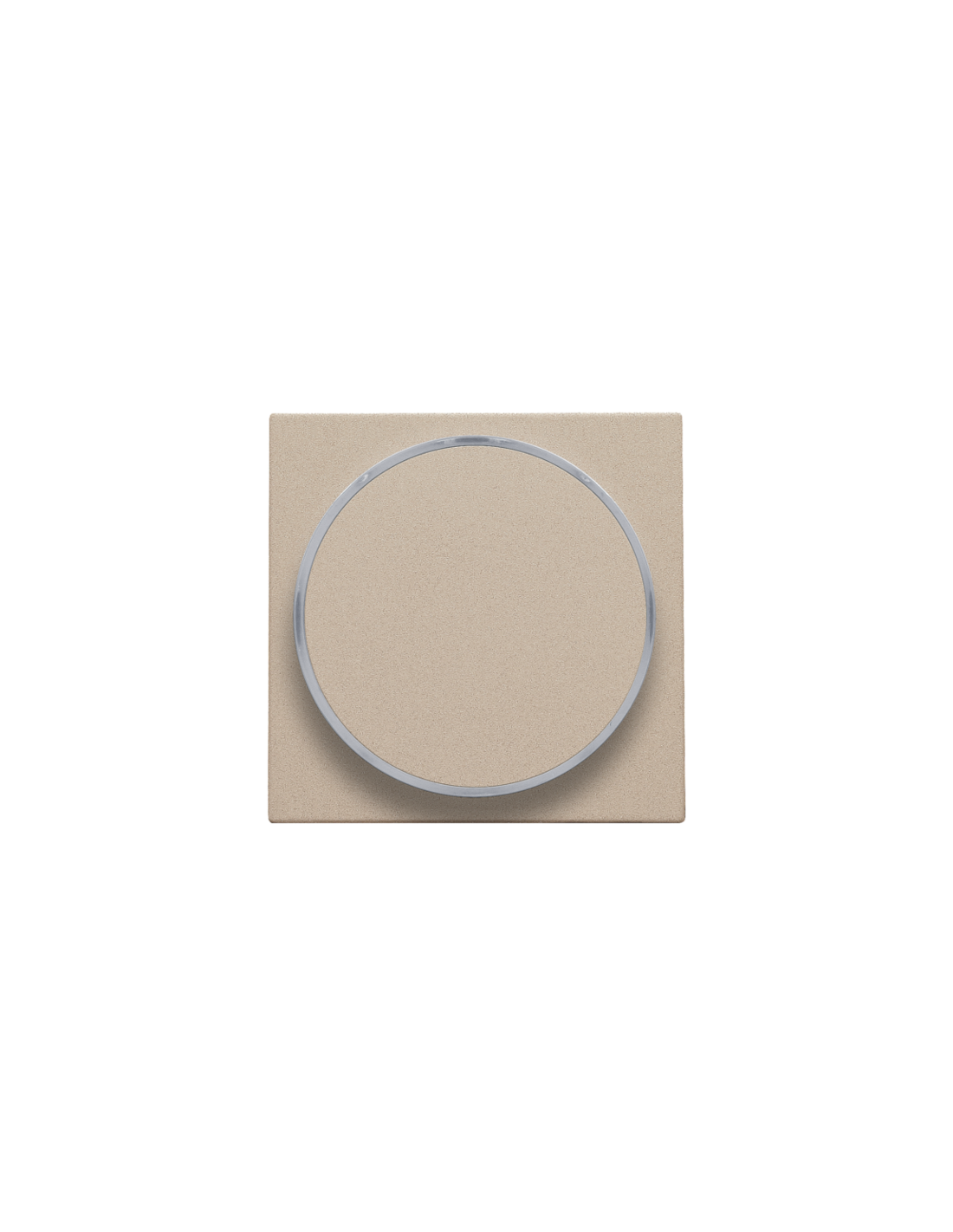 Set de finition avec anneau transparent sans symbole pour bouton-poussoir 6 A avec LED couleur ambre avec culot E10, couleur champagne coated