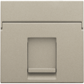 Enjoliveur data 1x RJ, couleur champagne coated