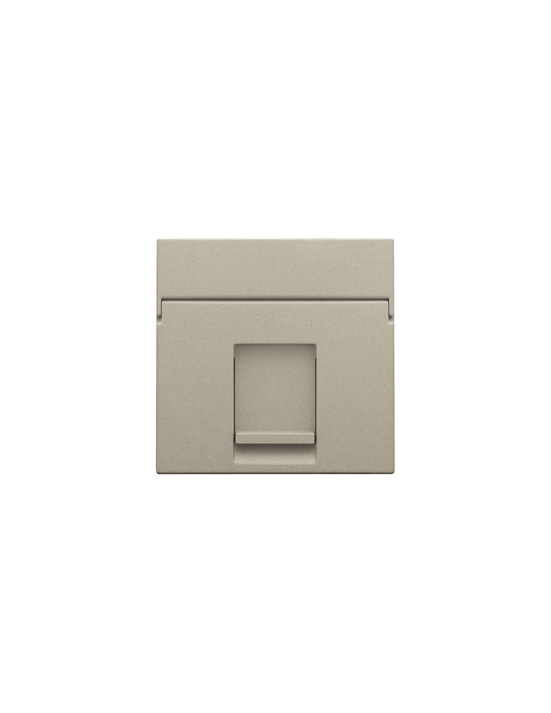 Enjoliveur data 1x RJ, couleur champagne coated