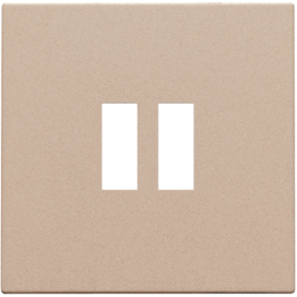 Set de finition pour chargeur double USB-A, couleur champagne coated