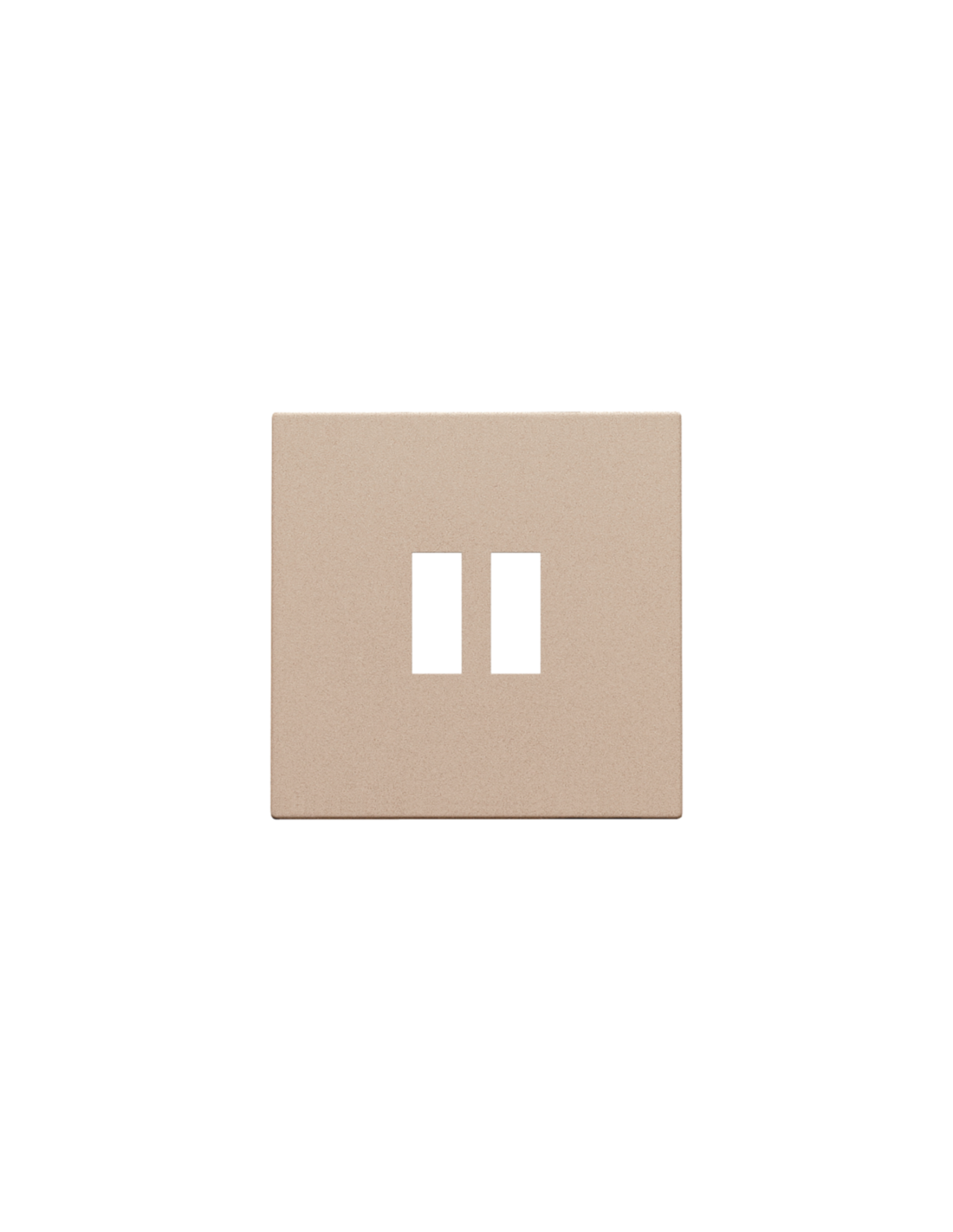 Set de finition pour chargeur double USB-A, couleur champagne coated