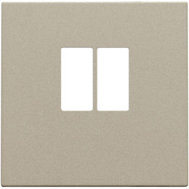 Set de finition pour prise simple pour haut-parleur, couleur champagne coated